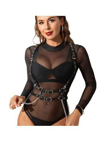 Subblime Harness With Straps And Chaindetails One Size