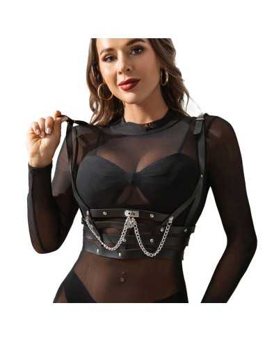 Subblime - Harnais Corset Avec Chaîne Détail Taille Unique -