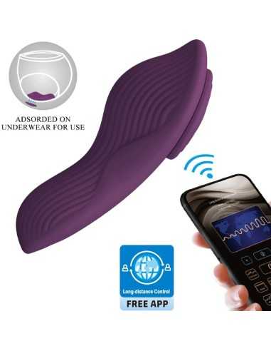 Pretty Love Mane Lay On Clitoris Massager 10 Vibrations Remote Control Purple