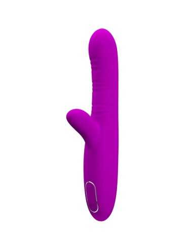 Pretty Love Angelique Multifunction Vibrator + Clitoris Stimulator Purple