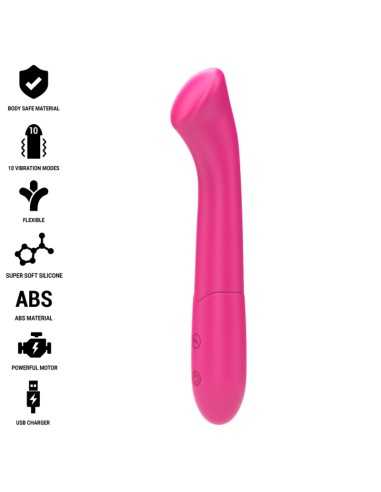 Intense Paty Vibrator 19 Cm Flexible 10 Vibrations Model 2 Pink