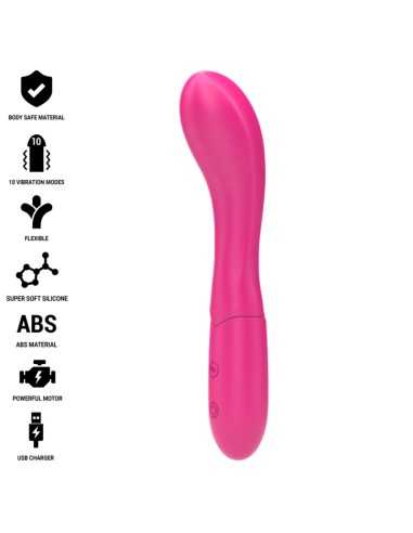 Intense Lisette Vibrator 19 Cm Flexible 10 Vibrations Pink