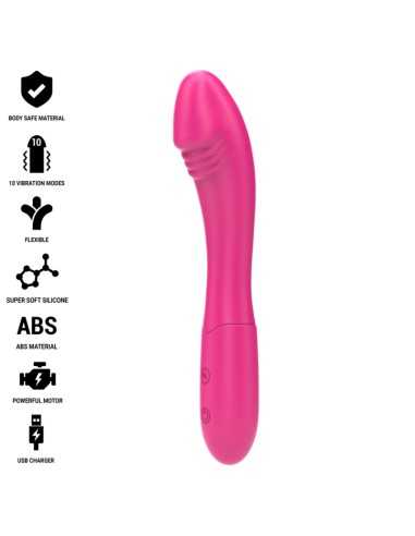 Intense Belinda Vibrator 19 Cm Flexible 10 Vibrations Pink