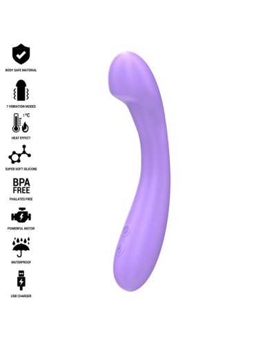 Intense Becky Vibrator 19 Cm Heatable 7 Vibrations Purple