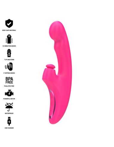 Intense Emi Vibrator 13.5 Cm Multifunction 3 In 1 10 Vibrations Pink