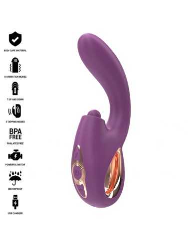 Intense Lali Multifunction G-Spot Vibrator Tapping & Thrust & Vibration Purple