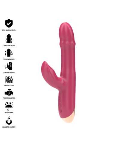 Intense Chloe Multifunction Vibrator 3 In 1 Red