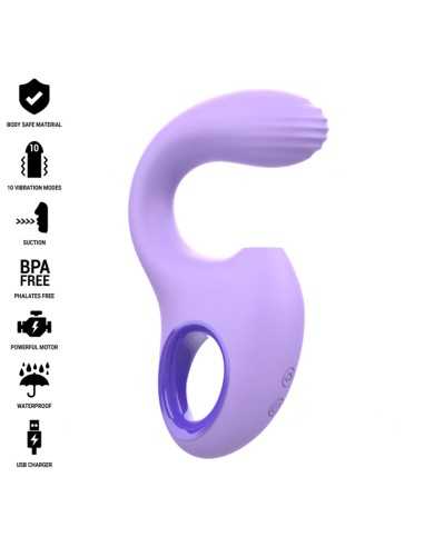 Intense Baxter Vibrator & Stimulator Violet Remote Control