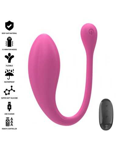 Intense Janice U Vibrator Double Stimulation 10 Vibrations Pink Remote Control