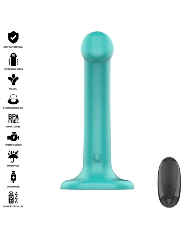 Intense Katie Vibrator With Suction Cup 10 Vibrations Blue Remote Control