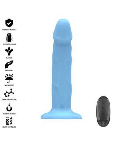 Intense Phoebe Realistic Vibrator 10 Vibrations Blue Remote Control