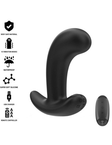 Intense Chandler Anal Plug 10 Vibrations Black Remote Control