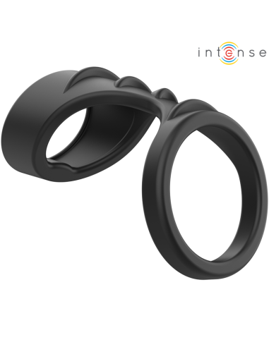 Intense Theo Double Silicone Penis Ring Black Model 3