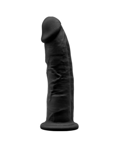 Silexd Model 2 Realistic Penis Premium Silexpan Silicone Black 15 Cm