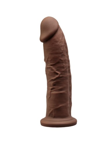 Silexd Model 2 Realistic Penis Premium Silexpan Silicone Brown 19 Cm