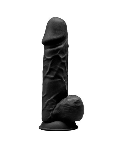 Silexd Model 1 Realistic Penis Premium Silexpan Silicone Black 21.5 Cm