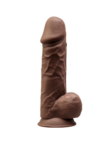 Silexd Model 1 Realistic Penis Premium Silexpan Silicone Brown 21.5 Cm