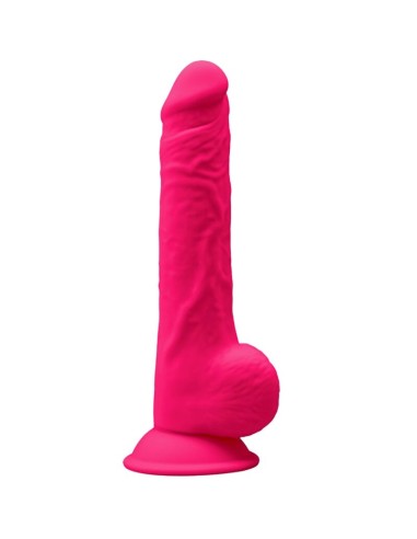 Silexd Model 1 Realistic Penis Premium Silexpan Silicone Fuchsia 24 Cm