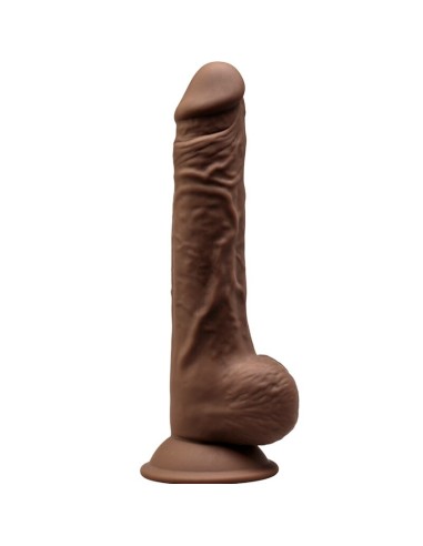 Silexd Model 1 Realistic Penis Premium Silexpan Silicone Brown 24 Cm