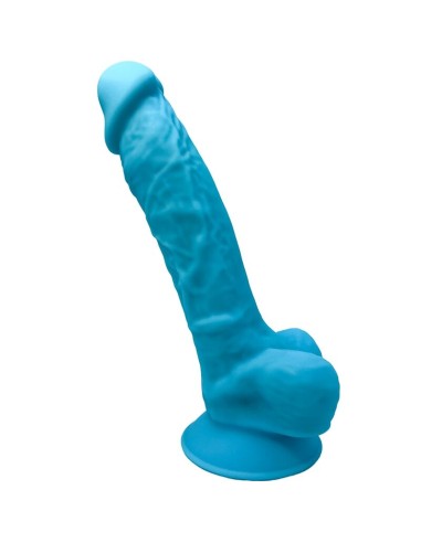 Silexd Model 1 Realistic Penis Premium Silexpan Silicone Blue 17.5 Cm