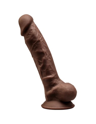 Silexd Model 1 Realistic Penis Premium Silexpan Silicone Brown 17.5 Cm