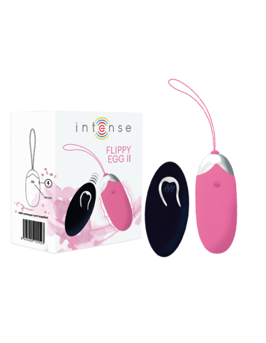 Intense Flippy Ii Vibrating Egg With Remote Control Pink