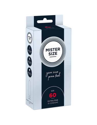 Mister Size Condom Size Xl 60 Mm (10 Units)