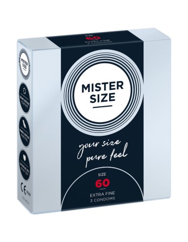 Mister Size Condom Size Xl 60 Mm (3 Units)