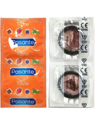 Pasante Condoms Flavor Chocolate Temptation Bag 144 Units