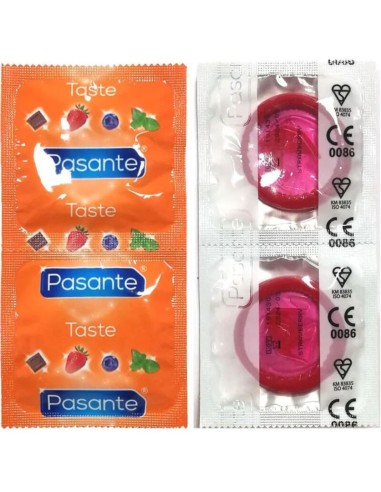 Pasante Condoms Flavor Strawberry Bag 144 Units