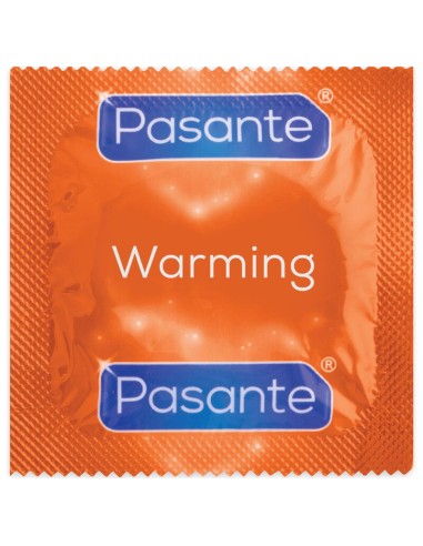 Pasante Condoms Warming Effect Bag 144 Units