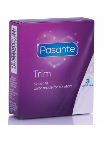 Pasante Thin Trim Ms Thin Condom 3 Units