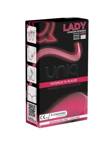 Uniq Lady Condom Latex Free Female Condoms With Garter Belt 3 Units