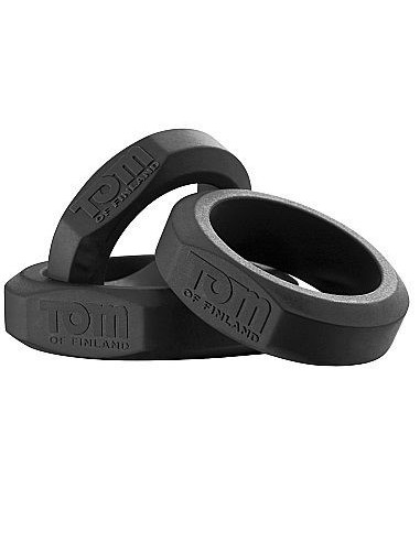 Tom of finland 3 piece silicone cock ring set | MySexyShop (PT)