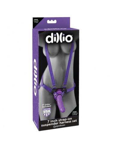 Dillio 7 inch strap-on suspender harness set - MySexyShop (ES)