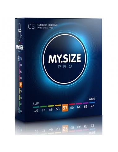 Préservatifs My Size Pro 57 Mm 3 Unités - MySexyShop