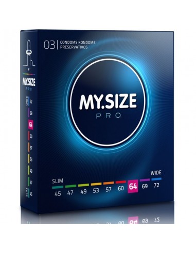 My Size Pro Preservatifs 64 Mm 3 Unites - MySexyShop