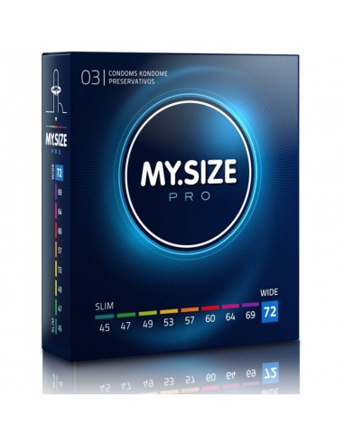 Préservatifs My Size Pro 72 Mm 3 Unités - MySexyShop
