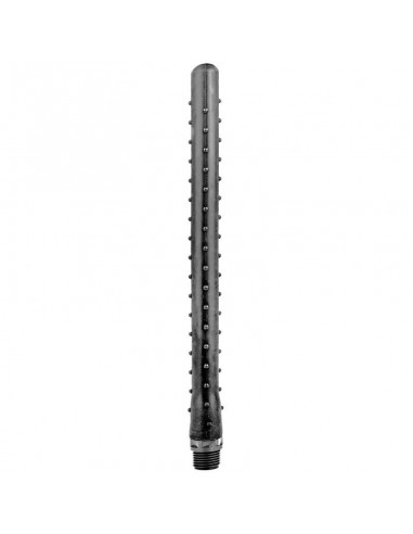 All black ridged silicone anal douche 27cm - MySexyShop (ES)