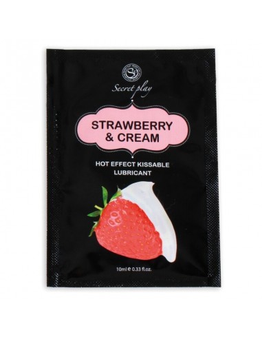 Secretplay single dose lubricant strawberries & cream 10ml | MySexyShop (PT)