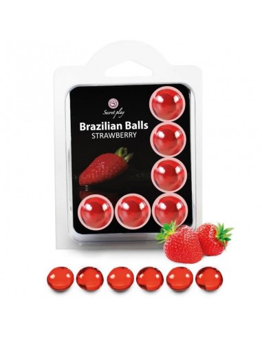 Secretplay set 6 brazilian balls strawberry | MySexyShop (PT)
