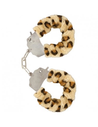 Furry fun cuffs bondage leopard