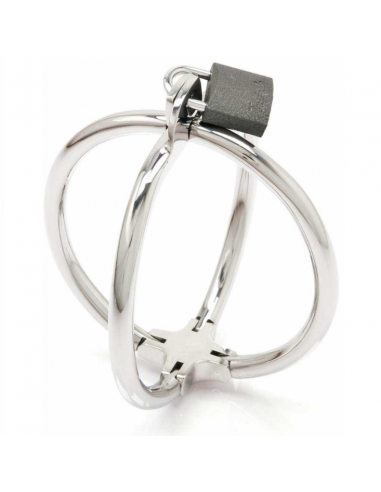 Metal hard criss cross hand restraint stainless steel |