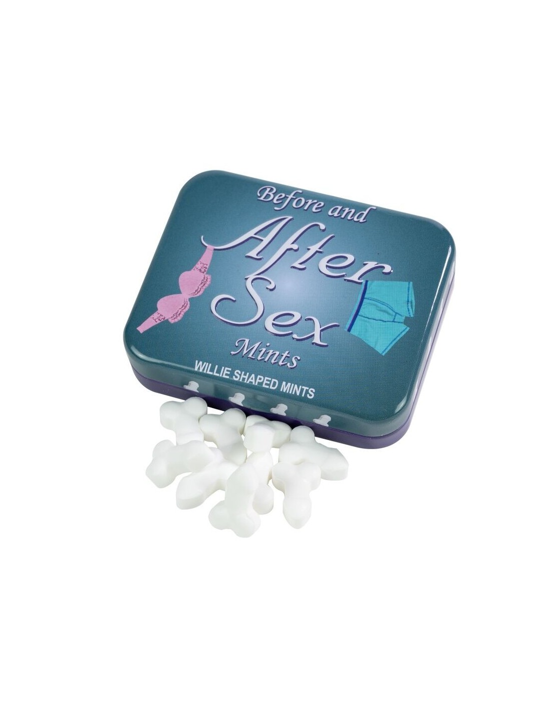 Before and after sex willie shaped mints MySexyShop