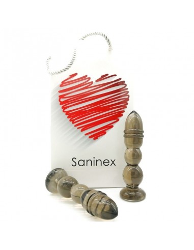 Saninex Delight Plug-Gode Transparent Foncé - MySexyShop