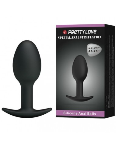 Pretty love plug anal silicona 6.5 cm negro - MySexyShop.eu