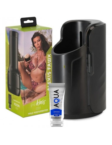 Kiiroo keon + alexis fawx stroker + aqua quality lube 50 ml