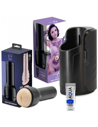 Kiiroo pack keon + feel leigh raven + feel stroker + aqua quality 50 ml - MySexyShop (ES)