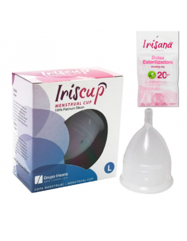 Iriscup menstrual cup large pink - MySexyShop (ES)