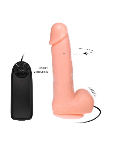 Dong dildo realistico vibracion y rotacion 20 cm - MySexyShop.eu